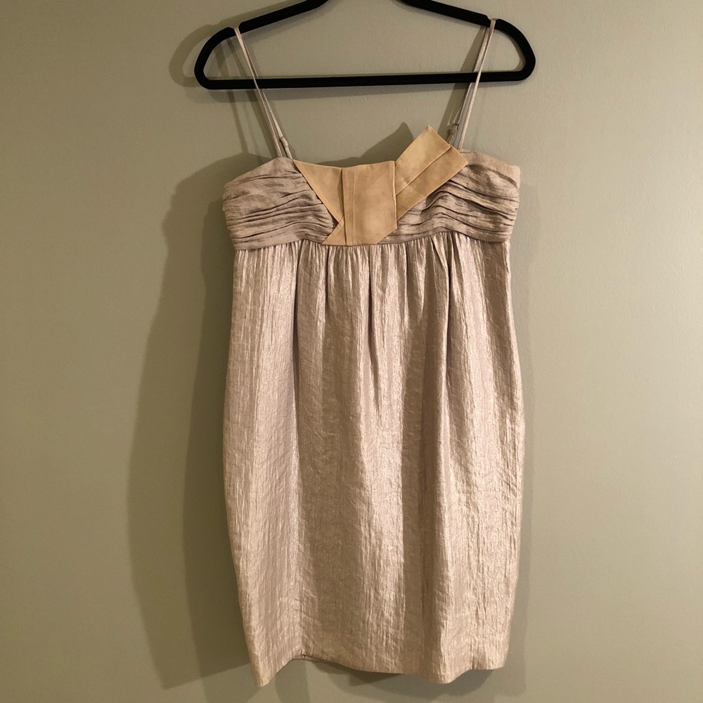 BCBG // Shimmering Gold Dress